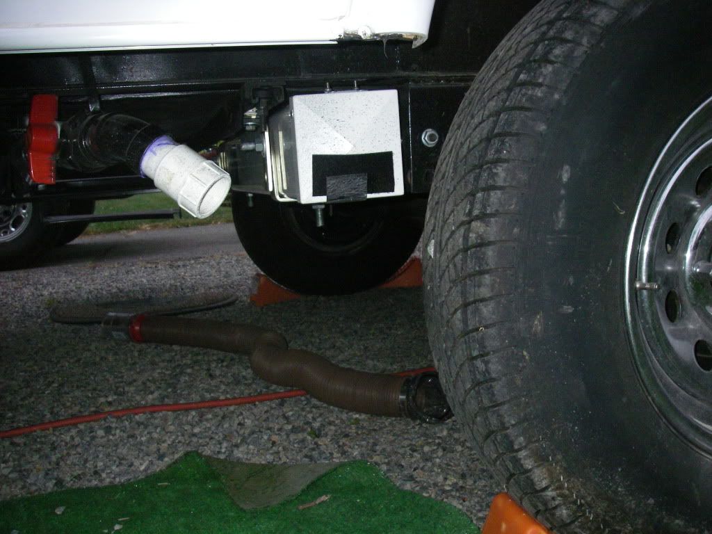 Open Roads Forum Toy Haulers sewer hose holder.